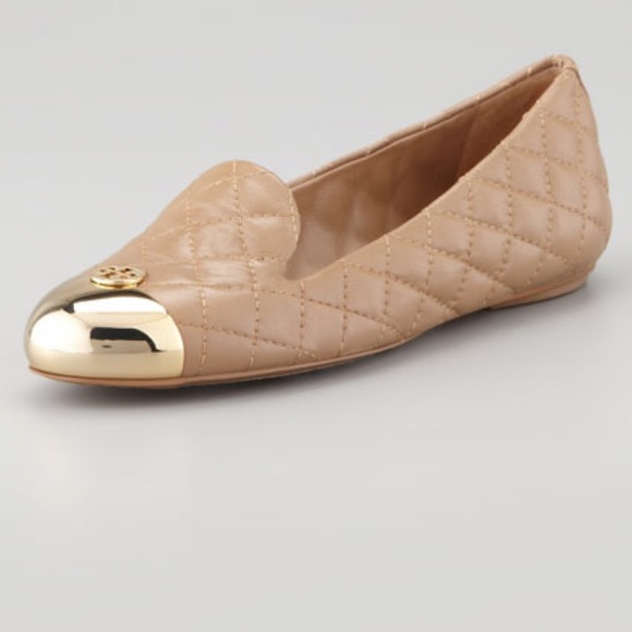 Tory Burch Shoes - Tory Burch Kaitlin Quilted gold Cap-Toe Slipper